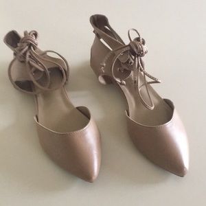 NWOT Open back tie mules